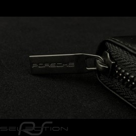 Porsche Wallet Coins holder Women's Metal crest Black Leather WAP0300210NGBD