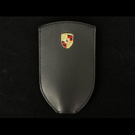 Porsche key pouch Metal crest Black leather WAP0300400NSLT