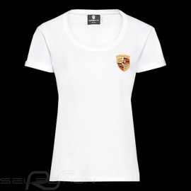 Porsche T-shirt Porsche Collection mit Wappen Weiß WAP726NPOR - Damen