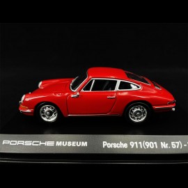 Porsche 911 typ 901 n° 57 1964 signalrot 1/43 Welly MAP01991118