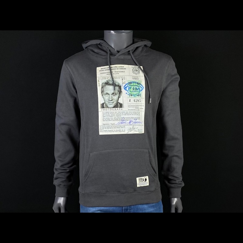 Sweatshirt McQueen License Driving Asphalte Grey Hero Seven - men