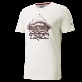 T-shirt Porsche 911 Targa Puma Ivory White / Carmona Red - men 531963-04