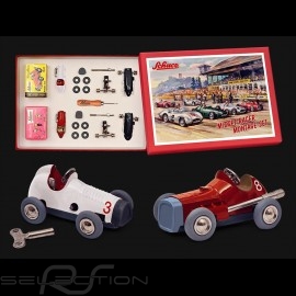 Vintage Race cars Montage Set Red / White Micro Racer Schuco 450162000