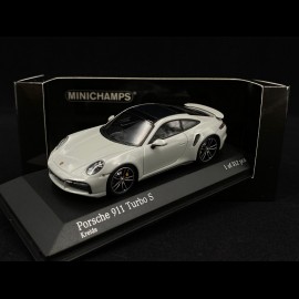 Porsche 911 type 992 Turbo S chalk grey 1/43 Minichamps 410069470