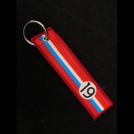 Stiff Schlüsselanhänger Selection RS n° 19 Racing 1962 Rot / blau / weiß Streifen