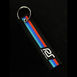 Keyring Selection RS n° 48 Racing Black / Red Blue Turquoise Stripes