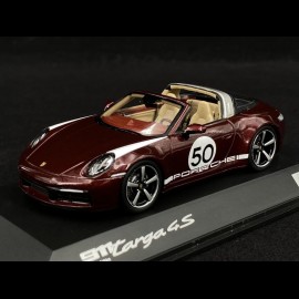 Porsche 911 / 992 Targa 4S n° 50 Cherry red Heritage Special Edition 1/43 Spark WAP0209160NM3R