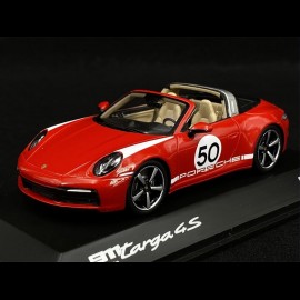 Porsche 911 / 992 Targa 4S n° 50 Indischrot Heritage Special Edition 1/43 Spark WAP0209150N84A