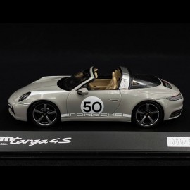 Porsche 911 / 992 Targa 4S n° 50 Kreide Heritage Special Edition 1/43 Spark WAP0209180NM9A