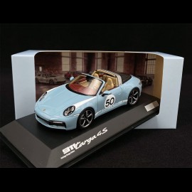 Porsche 911 / 992 Targa 4S n° 50 Meissen Blau Heritage Special Edition 1/43 Spark WAP0209140NMBL