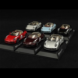 Set of 6 Porsche 911 / 992 Targa 4S n° 50 Heritage Special Edition 1/43 Spark