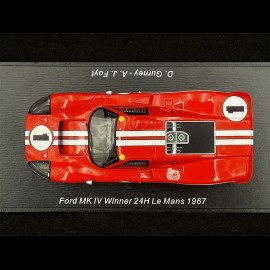 Ford MK IV n°1 Sieger 24h Le Mans 1967 1/43 Spark 43LM67