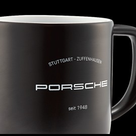 Becher Porsche Stuttgart Zuffenhausen 1948 Porzellan Mattschwarz Porcelaine WAP0506010NCLC