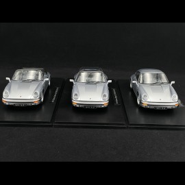 Porsche 911 Carrera 3.2 Set de 3 Jubilee 250.000 exemplaires en 1988 Diamond Blue 1/18 KK-Scale