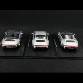 Porsche 911 Carrera 3.2 Set de 3 Jubilaüm  250.000 exemplaires en 1988  Diamond Blau 1/18 KK-Scale