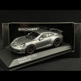 Porsche 911 GT3 Type 992 2020 Achatgraumetallic 1/43 Minichamps 410069205