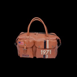 Big Leather Bag Steve McQueen 24H Du Mans Nolan Havane