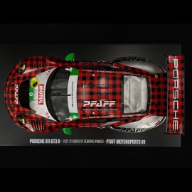 Porsche 911 GT3 R Type 991 n°9 Finish Line Pfaff Sieger 12h Sebring 2021 1/18 Spark MAP02186321