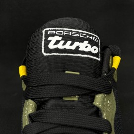 Porsche Turbo Puma Supertec Sneaker/Basket Schuhe - Schwarz/Grün/Gelb - Herren