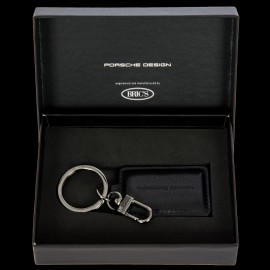 Porsche Design Schlüsselanhänger Quadrat Leder Schwarz OKY08805.001