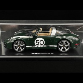 Porsche 911 Targa Heritage 4S Type 992 n°50 Brewster Grün 1/18 Spark WAP0219220NBGR