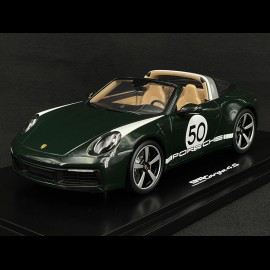 Porsche 911 Targa Heritage 4S Type 992 n°50 Brewster Grün 1/18 Spark WAP0219220NBGR
