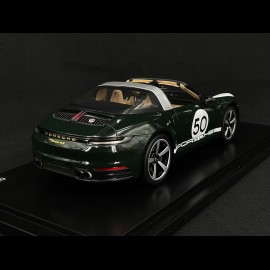Porsche 911 Targa Heritage 4S Type 992 n°50 Brewster Green 1/18 Spark WAP0219220NBGR