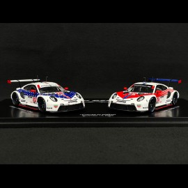 2. Set Porsche 911 RSR n°911 & n°912 Type 991 Sieger und 2. 12h Sebring 2020 1/43 Spark WAP0200120P0FW