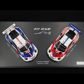 2. Set Porsche 911 RSR n°911 & n°912 Type 991 Sieger und 2. 12h Sebring 2020 1/43 Spark WAP0200120P0FW