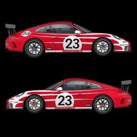 Porsche 3D Puzzle 911 GT3 Cup Salzburg No. 23 white / red 108 pieces 1/18 Ravensburger 11287 WAP0400040MPCS