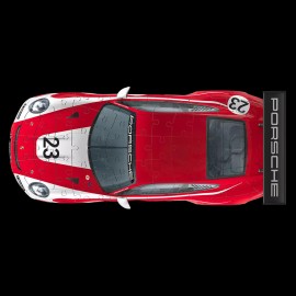 Porsche 3D Puzzle 911 GT3 Cup Salzburg Nr. 23 weiß / rot 108 Teile 1/18 Ravensburger 11287 WAP0400040MPCS
