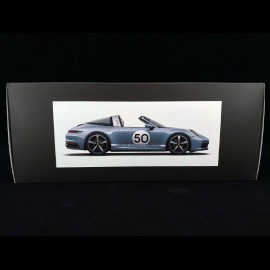 Porsche 911 Targa Heritage 4S Type 992 n° 50 Meissen Blau Heritage Special Edition 1/18 Spark WAP0219210NMBL