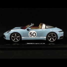 Porsche 911 Targa Heritage 4S Type 992 n° 50 Meissen Blue Special Edition 1/18 Spark WAP0219210NMBL