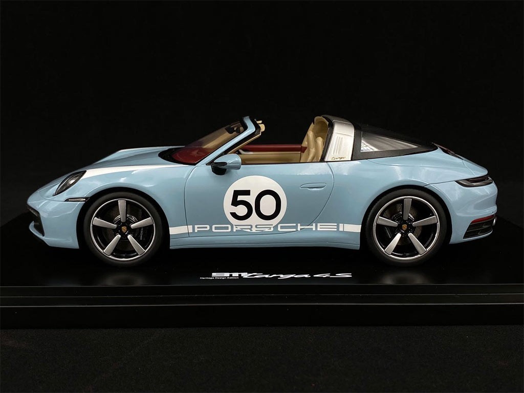 Porsche 911 (992) Sport Classic Meissenblau - Spark 1/18 Édition Limitée 500