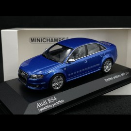 Audi RS4 2004 Nogaro Blue 1/43 Minichamps 943014603