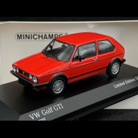 Volkswagen VW Golf 1 GTI 1983 Mars  Red 1/43 Minichamps 943055173