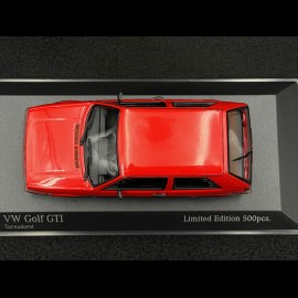 Volkswagen VW Golf 2 GTI 1985 Tornadorot 1/43 Minichamps 943054124
