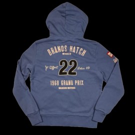 Hoodie Kapuzenjacke Jo Siffert 1968 n°22 Blau - Herren