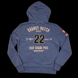 Hoodie Kapuzenjacke Jo Siffert 1968 n°22 Blau - Herren