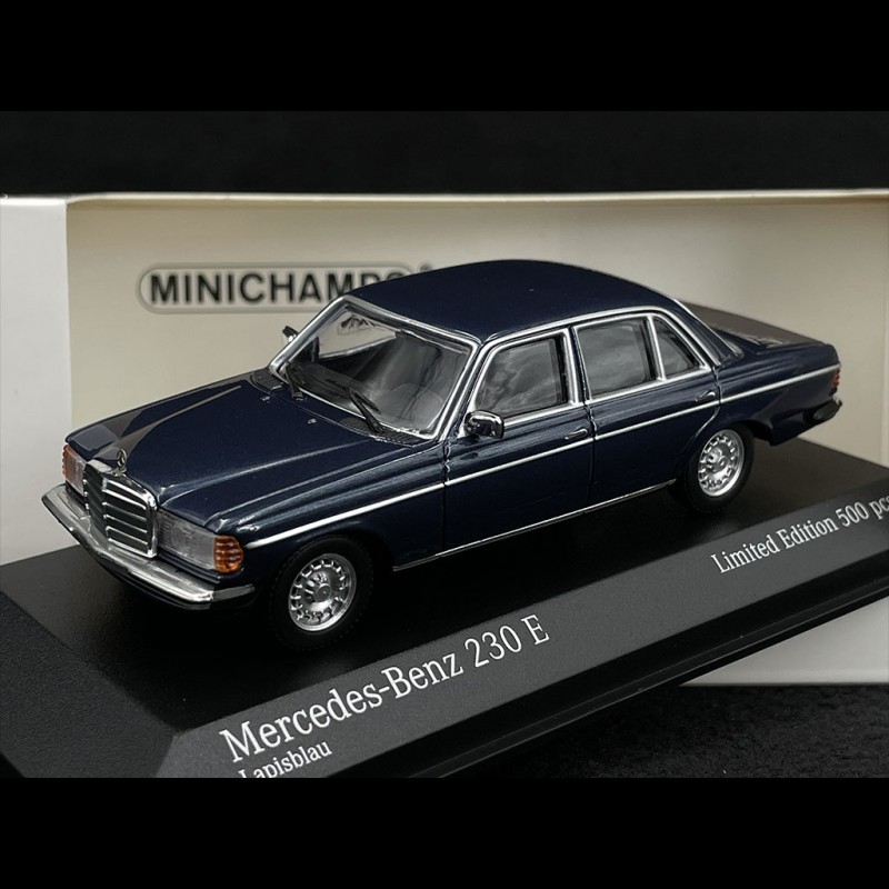 Mercedes-Benz 230E W123 Limousine 1982 Lapis Blue 1/43 Minichamps