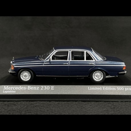 Mercedes-Benz 230E W123 Limousine 1982 Lapis Blue 1/43 Minichamps