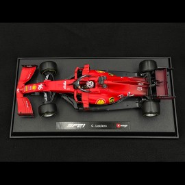 Charles Leclerc Ferrari SF21 F1 2021 n°16 with driver 1/18 Bburago 16809L