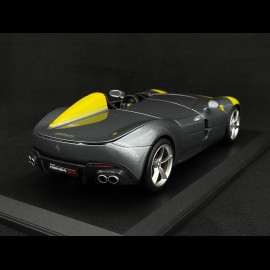 Ferrari Monza SP1 2019 silver grey / yellow 1/18 Bburago 16013