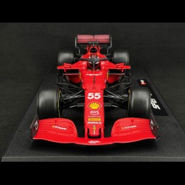 Carlos Sainz Jr. Ferrari SF21 F1 2021 n°55 mit Fahrer 1/18 Bburago 16809S