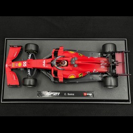 Carlos Sainz Jr. Ferrari SF21 F1 2021 n°55 with driver 1/18 Bburago 16809S