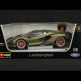 Lamborghini Sian Hybrid FKP37 2020 Draco Green 1/18 Bburago 11046