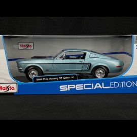 Ford Mustang GT Cobra Jet 1968 Metallic Hellblau 1/18 Maisto 31167