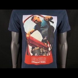 McQueen T-shirt American Rebel Navy Blue Hero Seven - Men