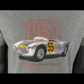 Porsche T-shirt 550 1954 n° 55 Dean Grau Hero Seven - Herren