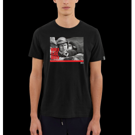 McQueen T-shirt American Driver Black Hero Seven - Men